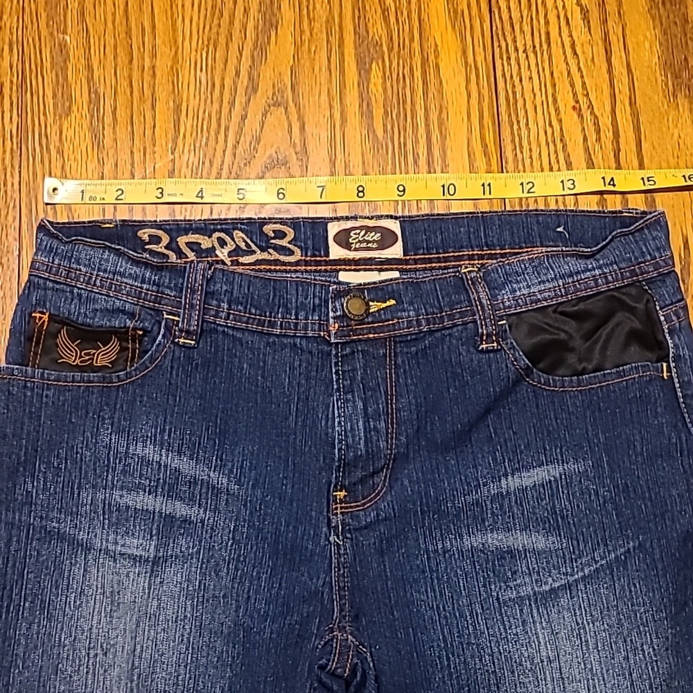 Elite Black Pocket Boot Cut Jeans - Ladies 9/10 - Picture 5 of 11